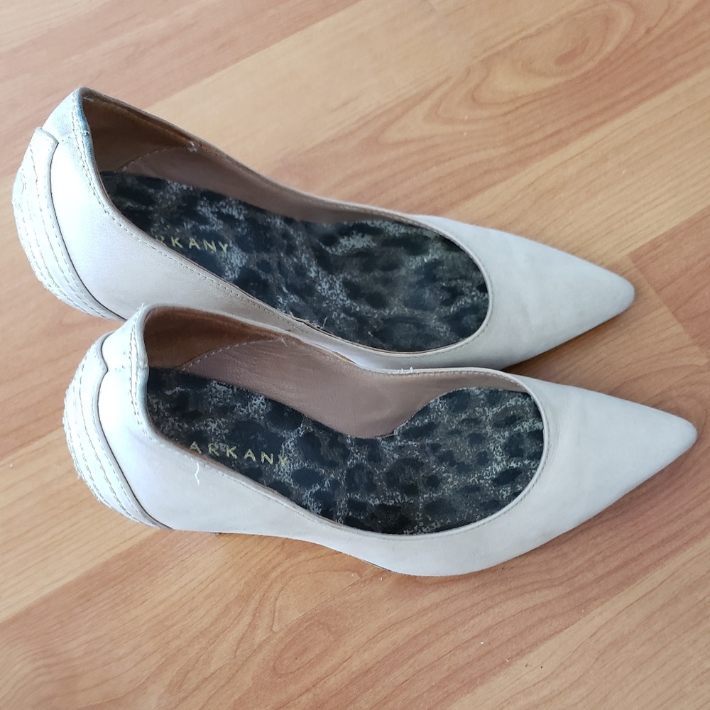Sarkany Nude Pumps 12cm Heels Beige Chettah Inside - Picture 5 of 8